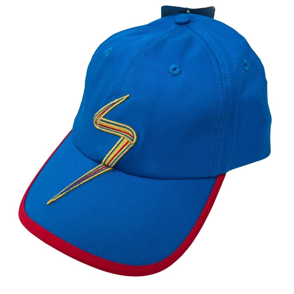 New Disney Parks Exclusive Ms Marvel Adult Baseball Cap Avengers One Size Blue